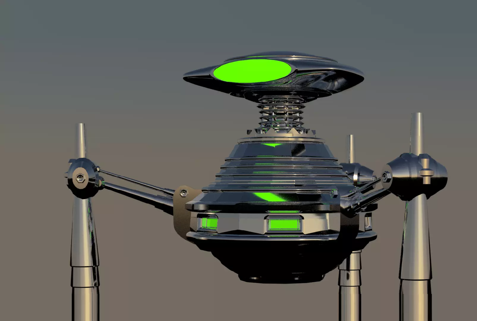 Alien Tripod 3D model_0