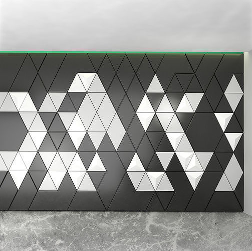 3D Wall panel 3D model