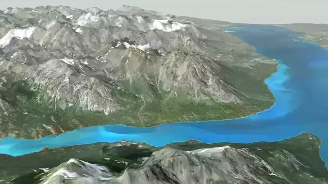 Snowy Mountain Terrain