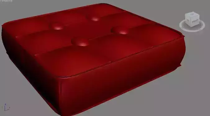 pilow ottoman 3D model