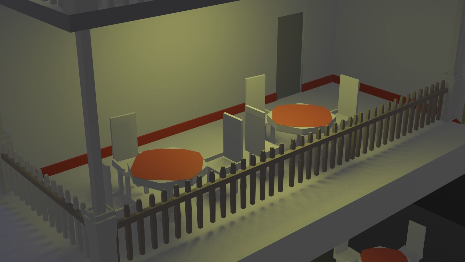 Burger Restaurant Free low-poly 3D model_6