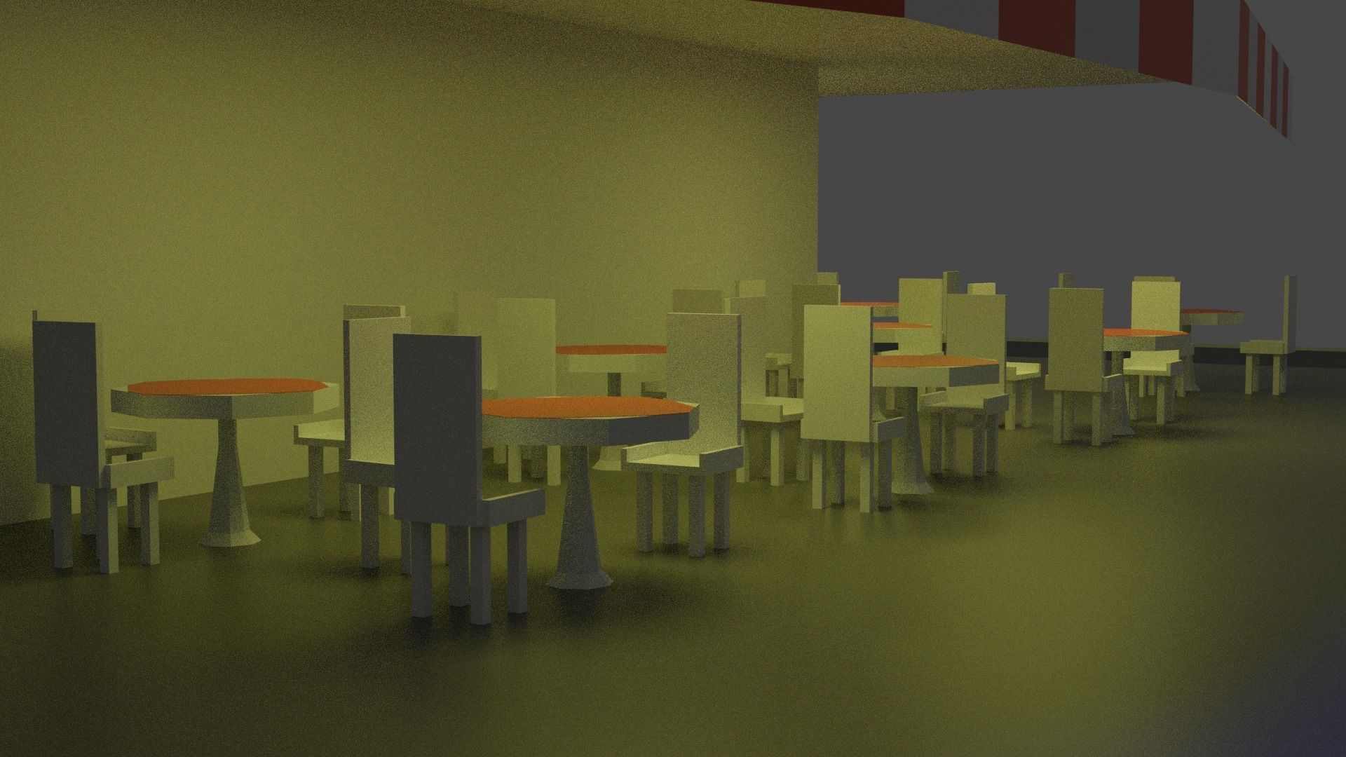 Burger Restaurant Free low-poly 3D model_5