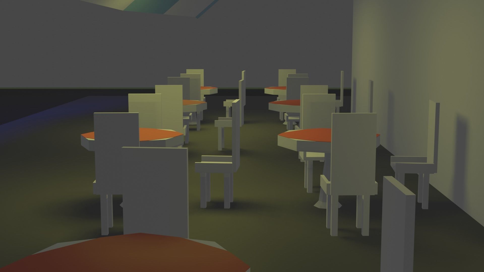 Burger Restaurant Free low-poly 3D model_7