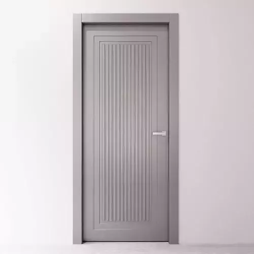 Art Deco interior door with a linear pattern