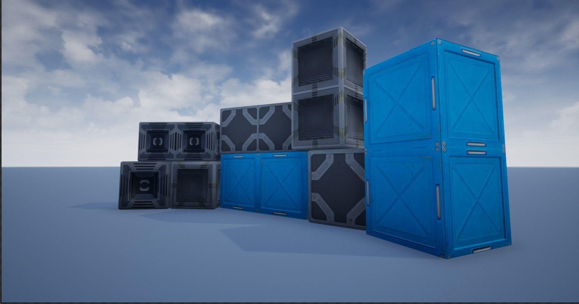 Sci-fi Crate And Container Collection _15