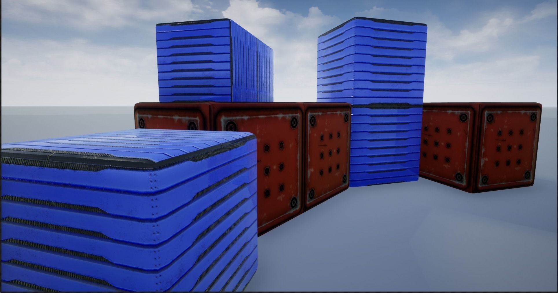 Sci-fi Crate And Container Collection _43