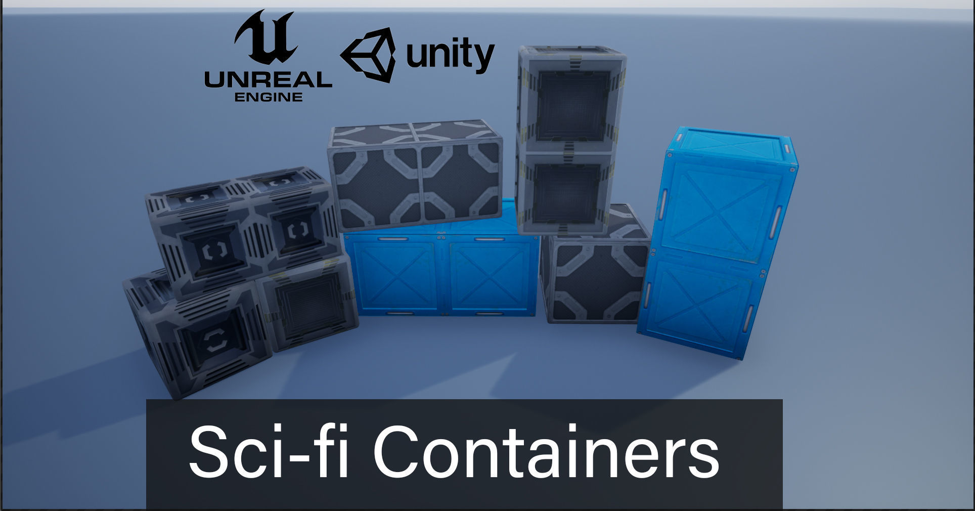 Sci-fi Crate And Container Collection _1