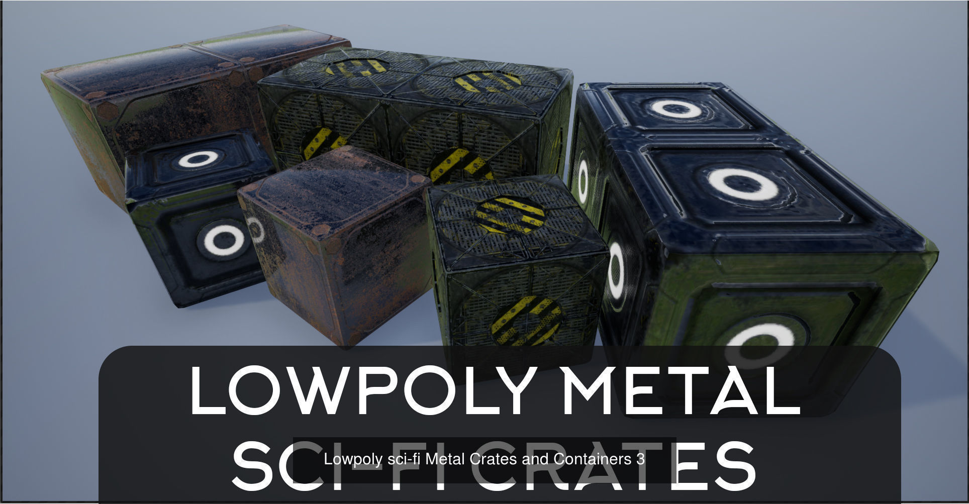 Sci-fi Crate And Container Collection _4