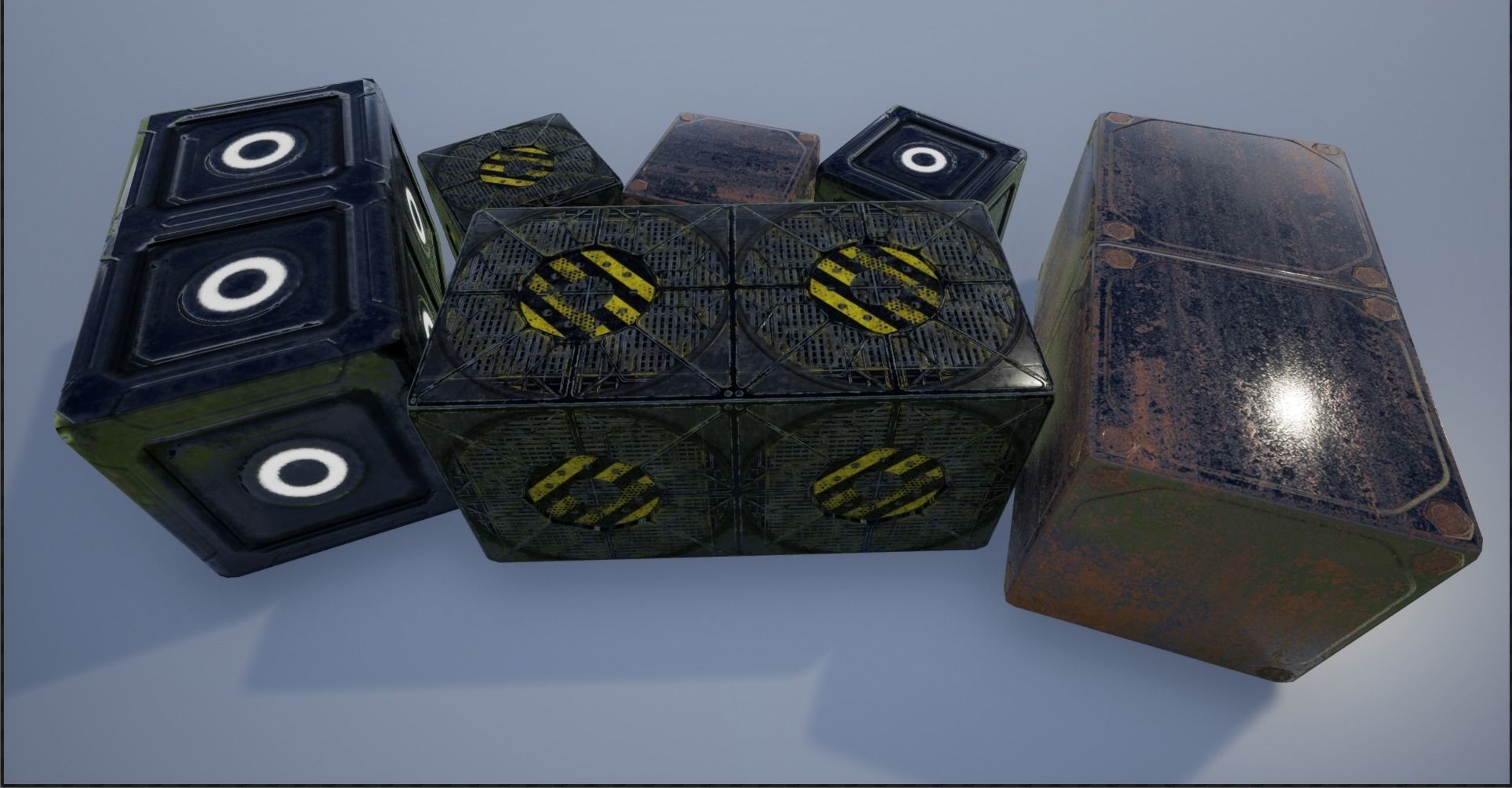 Sci-fi Crate And Container Collection _31