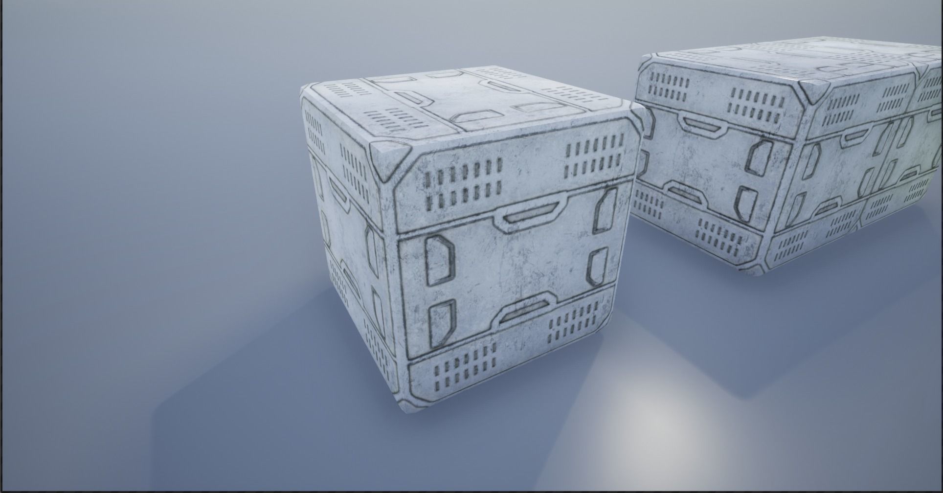 Sci-fi Crate And Container Collection _33