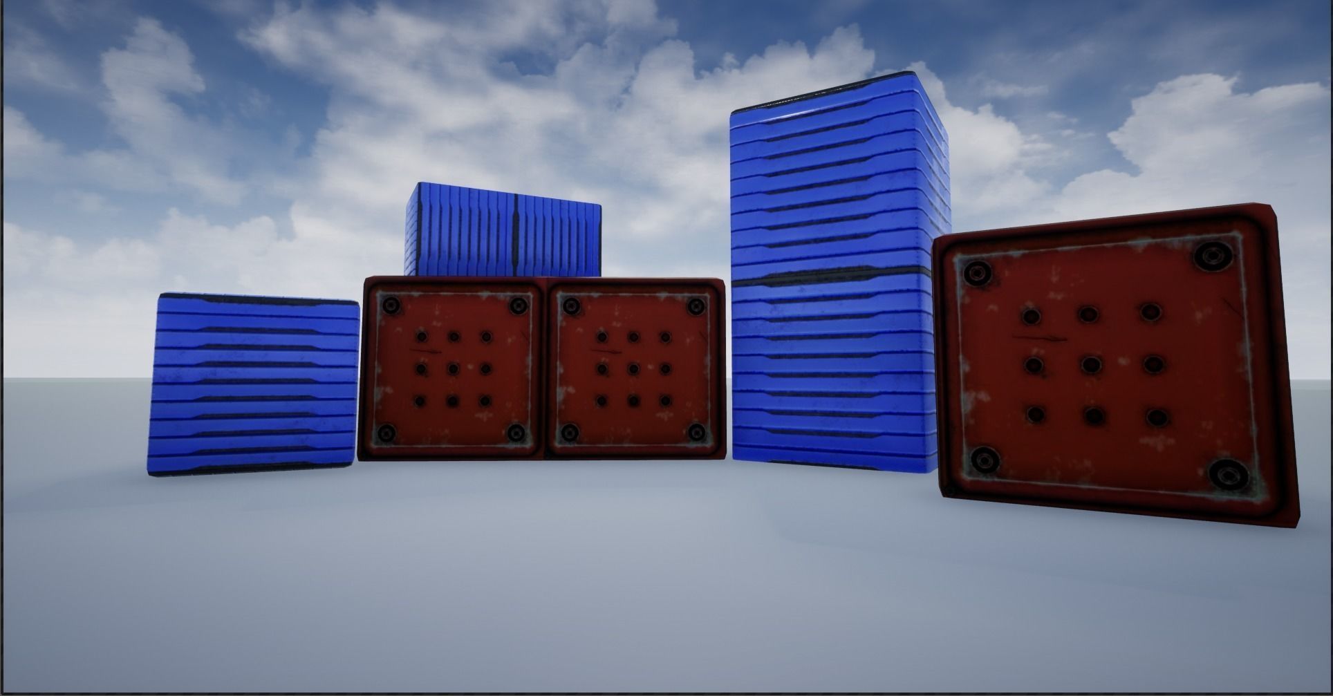 Sci-fi Crate And Container Collection _38