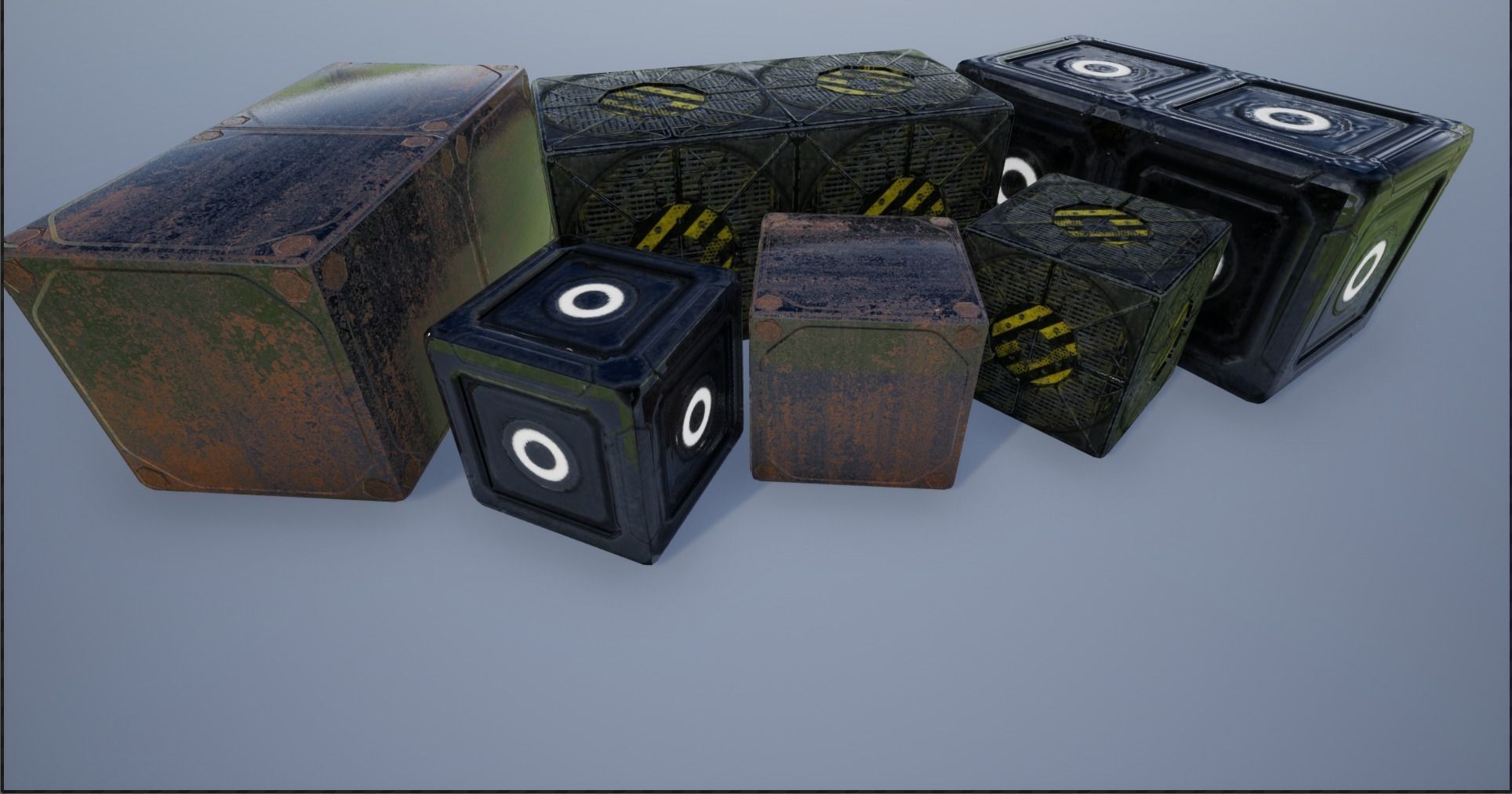 Sci-fi Crate And Container Collection _28