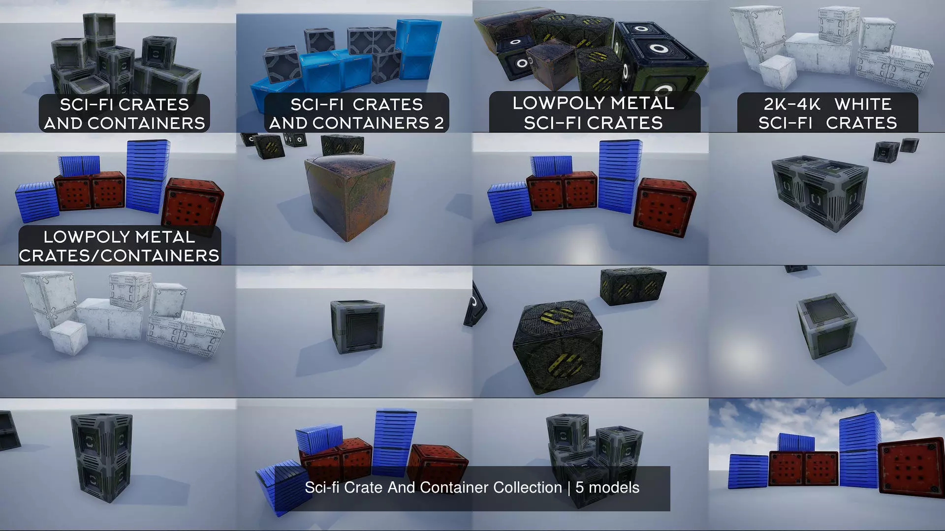 Sci-fi Crate And Container Collection _0