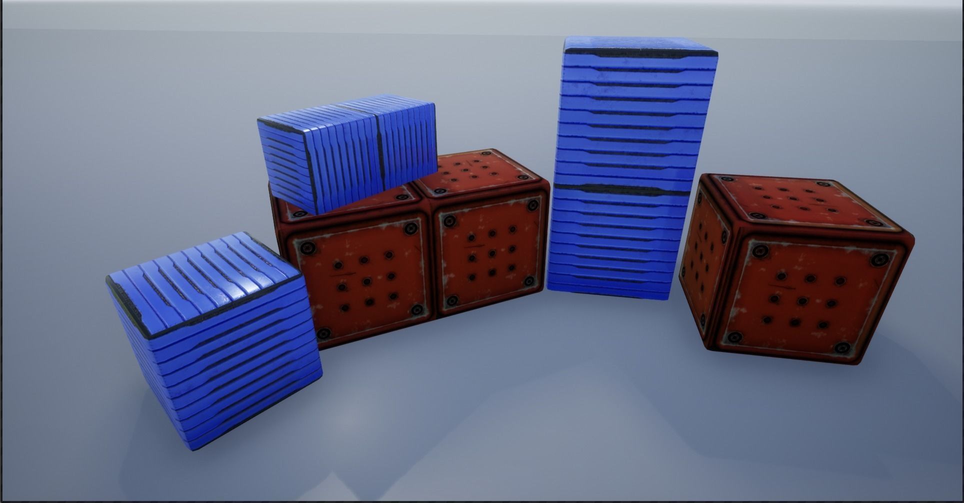 Sci-fi Crate And Container Collection _40