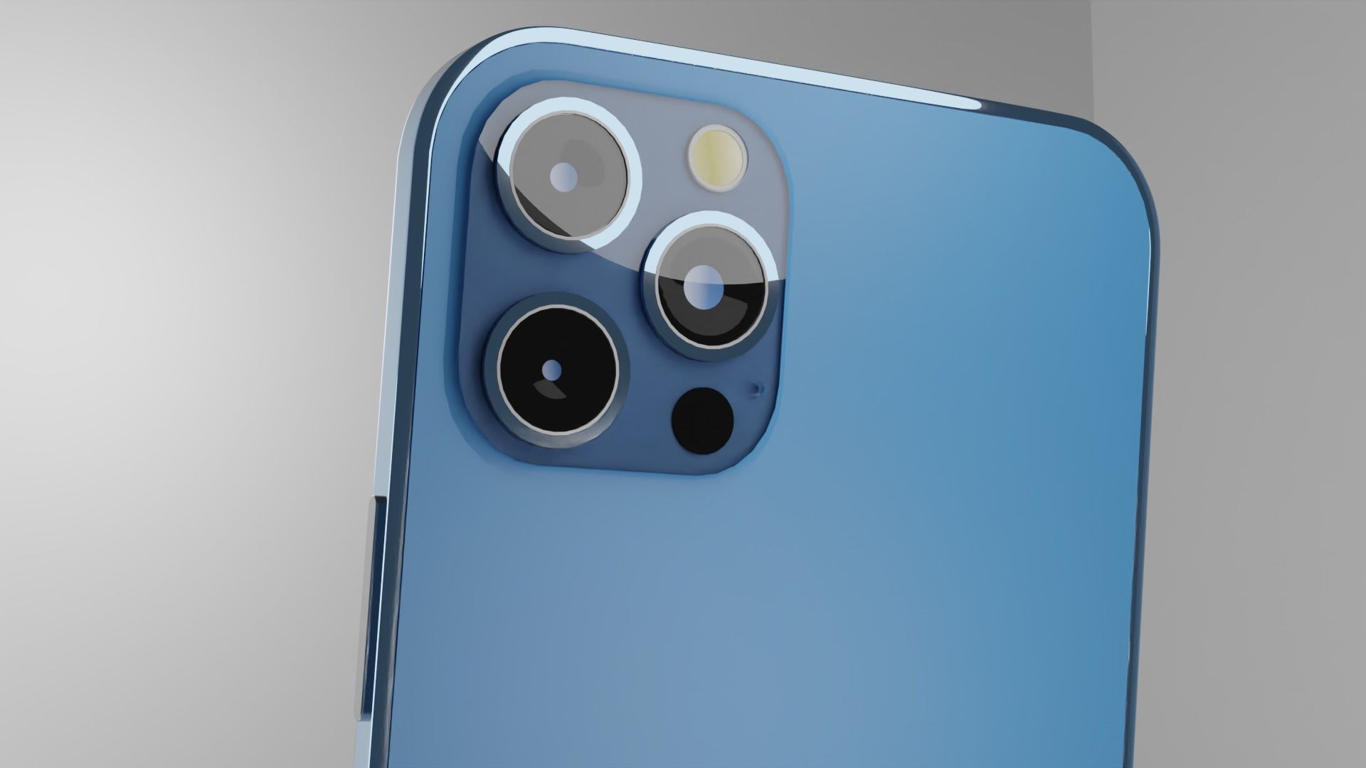 iPhone 12 Pro - Pacific Blue 3D model_4