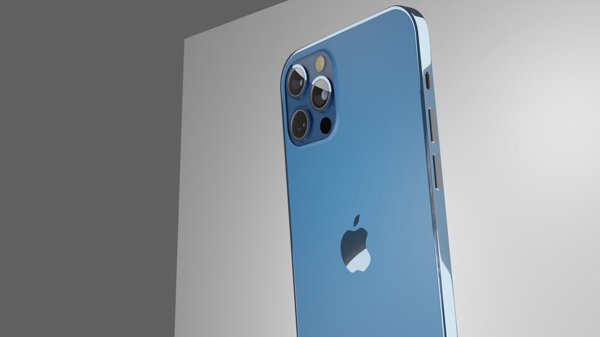 iPhone 12 Pro - Pacific Blue 3D model_3