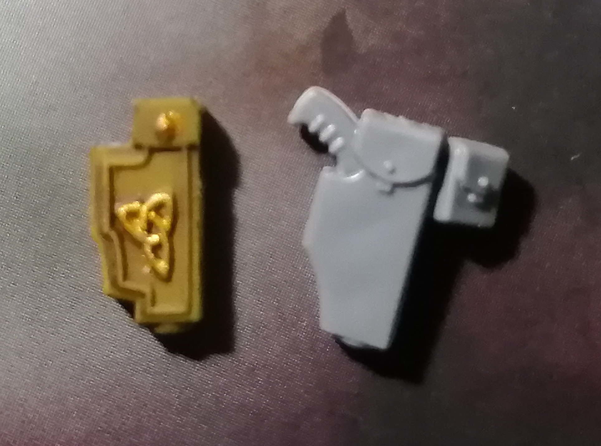 Pistol holster and pouch accessories for space viking wolves 3D print model_1