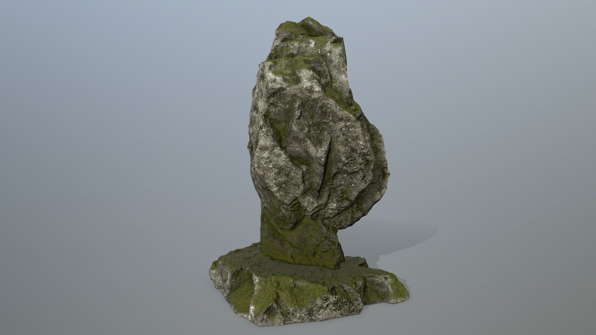 anibus statue of woman holding spear Low-poly 3D model_3