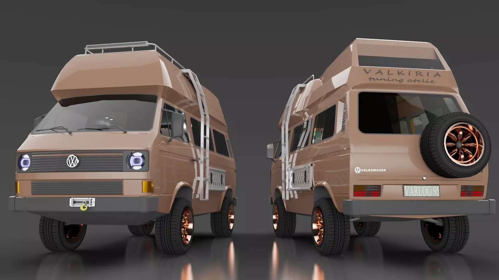 Volkswagen Transporter 3 VMHE 3D model_0