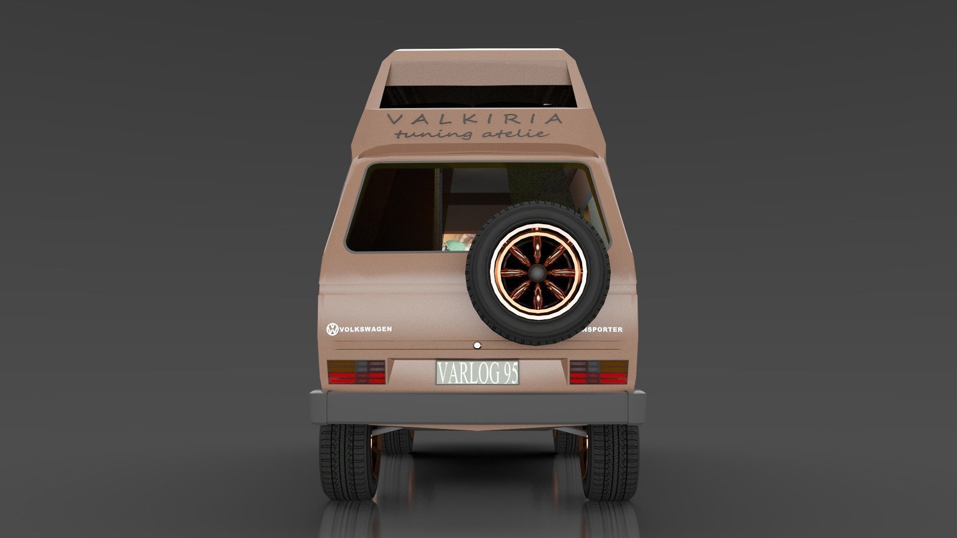 Volkswagen Transporter 3 VMHE 3D model_5