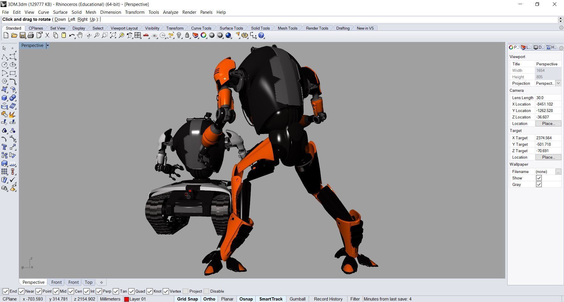 Robot N04 3D model_2