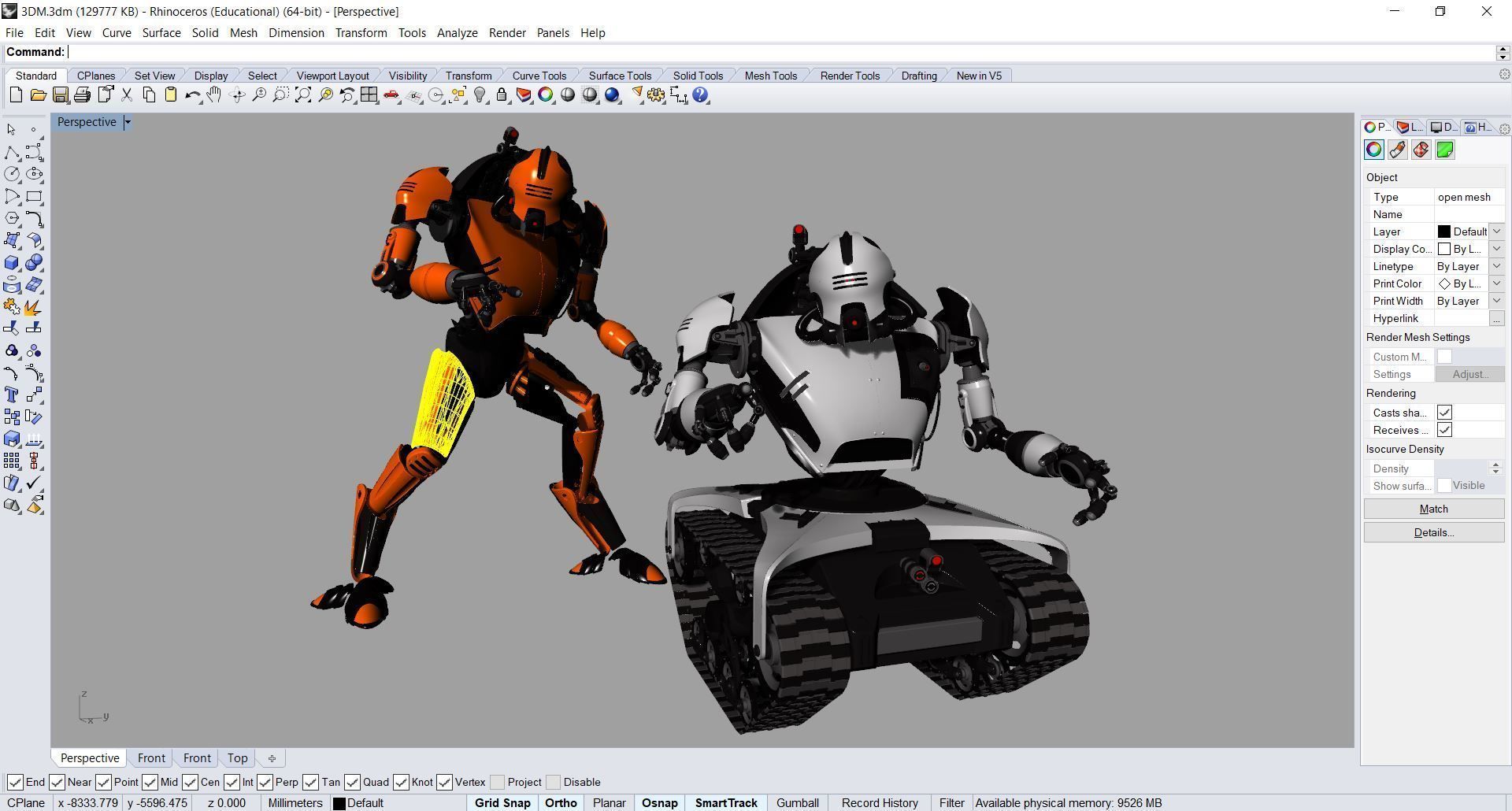 Robot N04 3D model_12