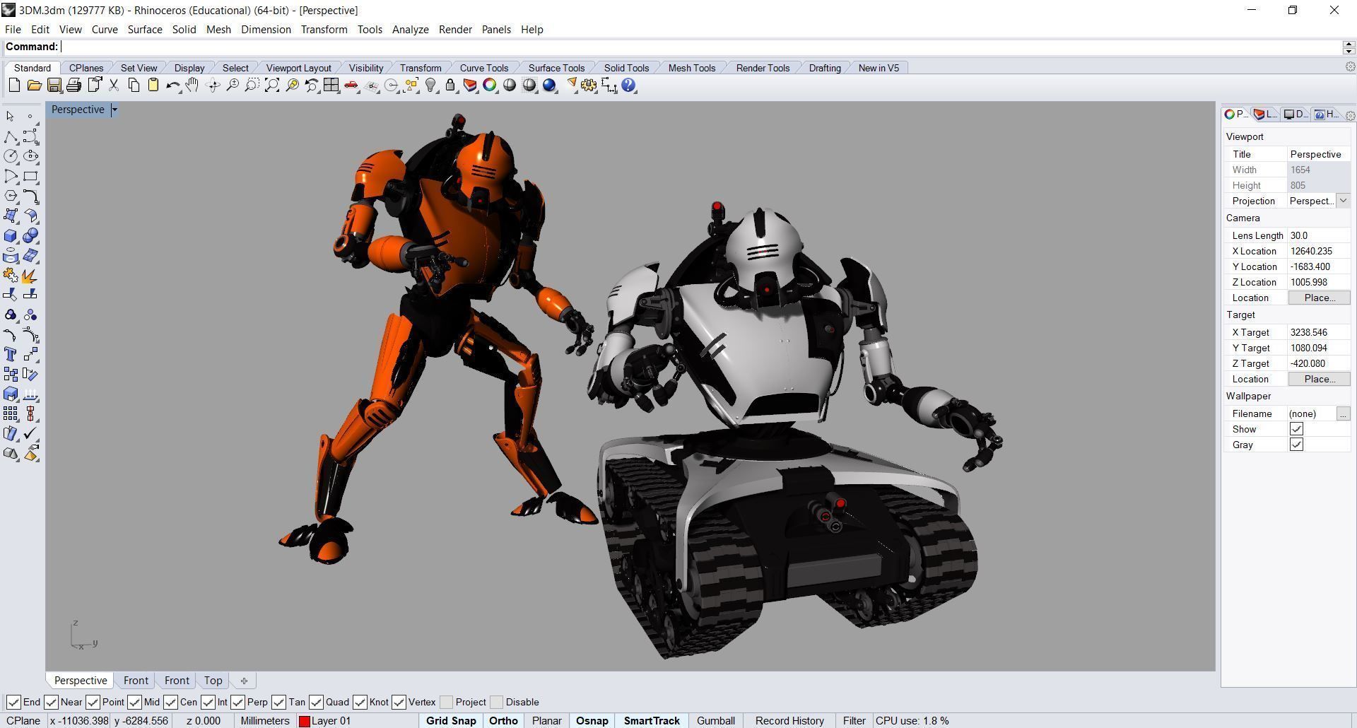 Robot N04 3D model_11