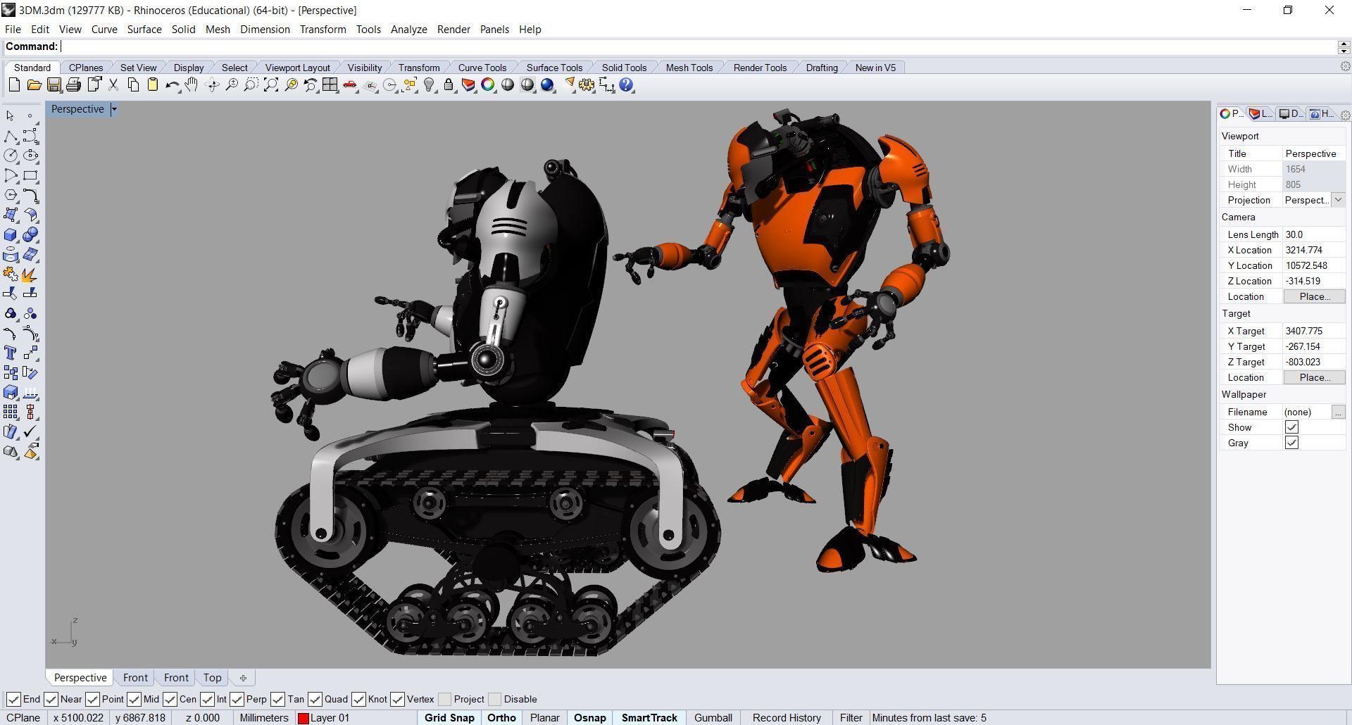 Robot N04 3D model_4