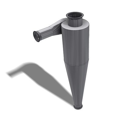 HIGH EFFICIENCY CYCLONE 300mm FOR PNEUMATIC TRANSPORT LINE 3D model