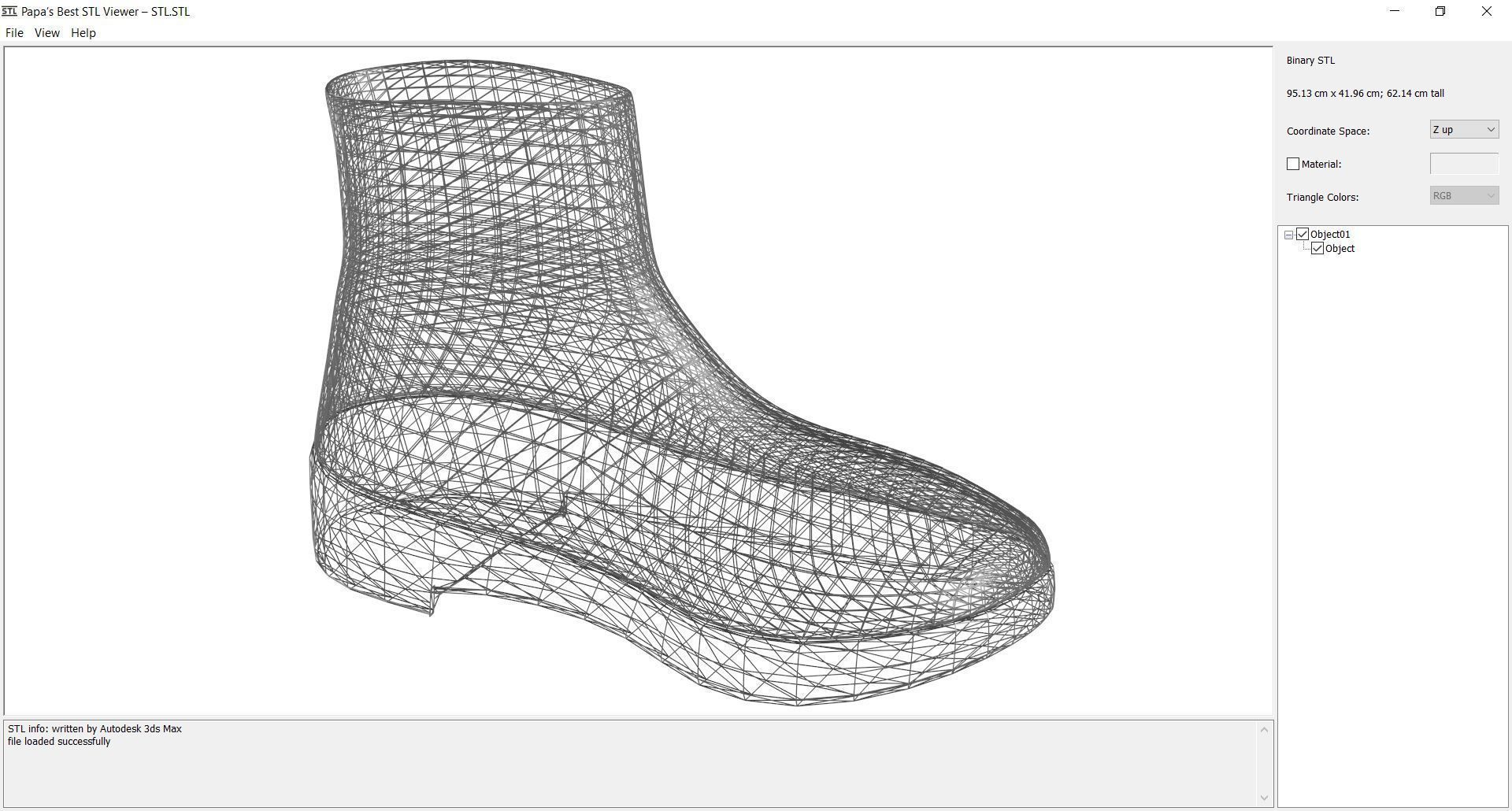 Shoe - STL helmet 3D print model_4
