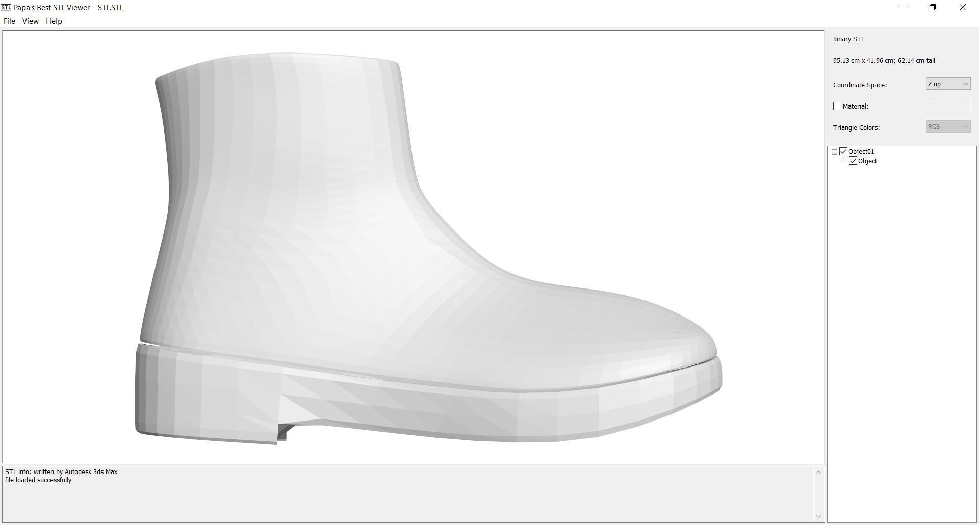 Shoe - STL helmet 3D print model_1