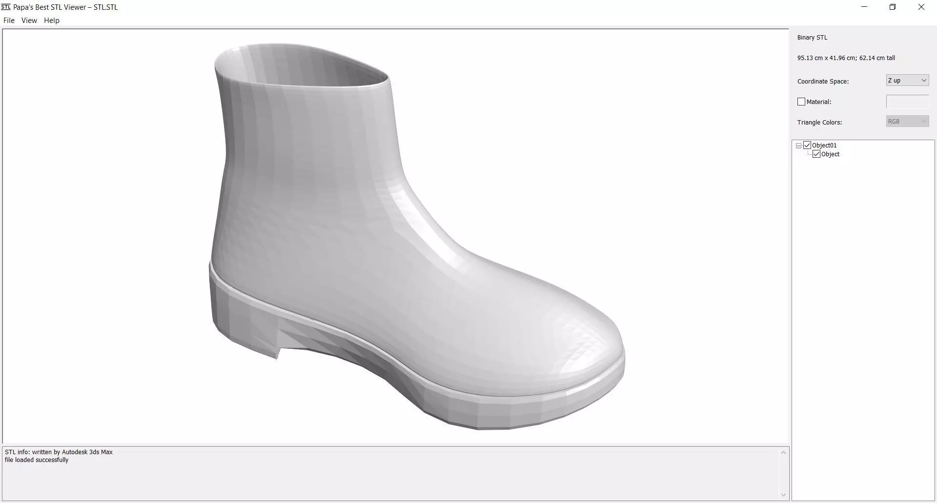 Shoe - STL helmet 3D print model_0