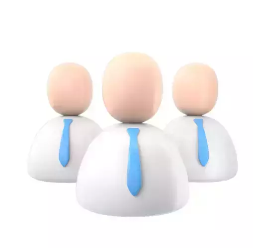 Three man icon SUBD 3D model