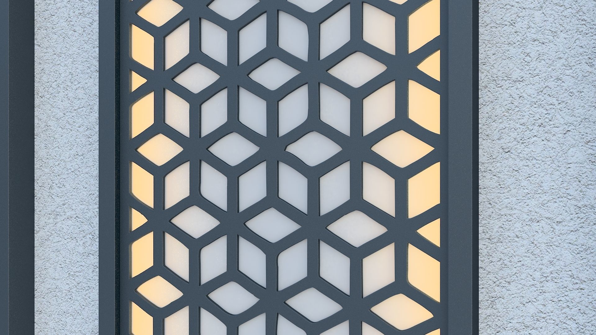 Wall Panel Low-poly 3D model_7