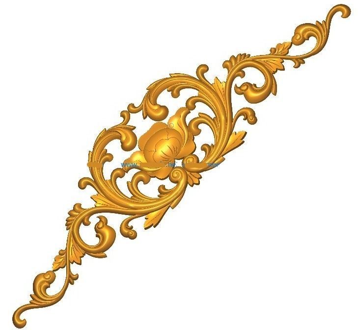 Pattern flowers cnc   3D model_5