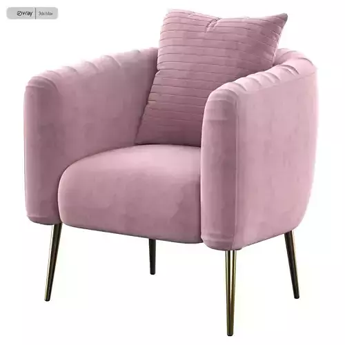 Natalie Velvet Barrel armchair