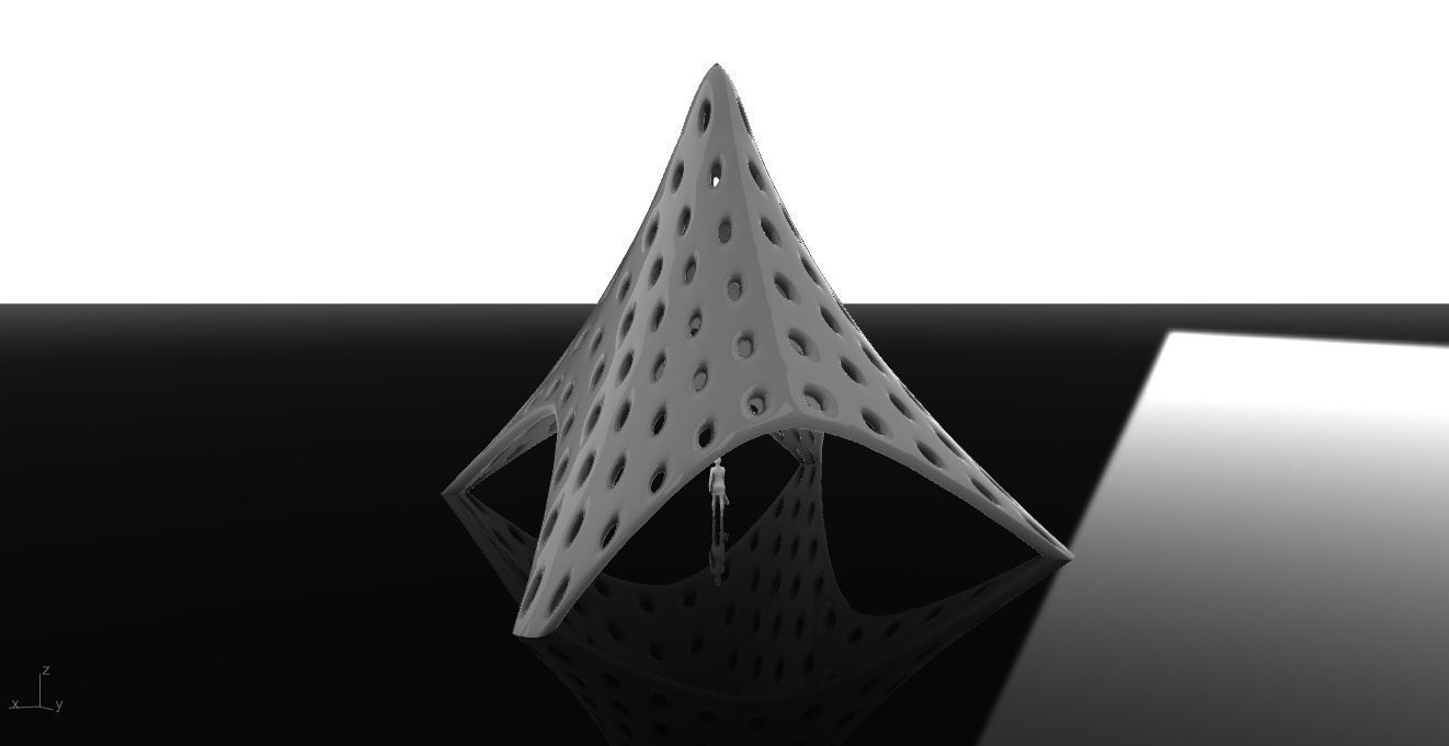 Tent Architectural Stand Alone Building Structure 3D model_9