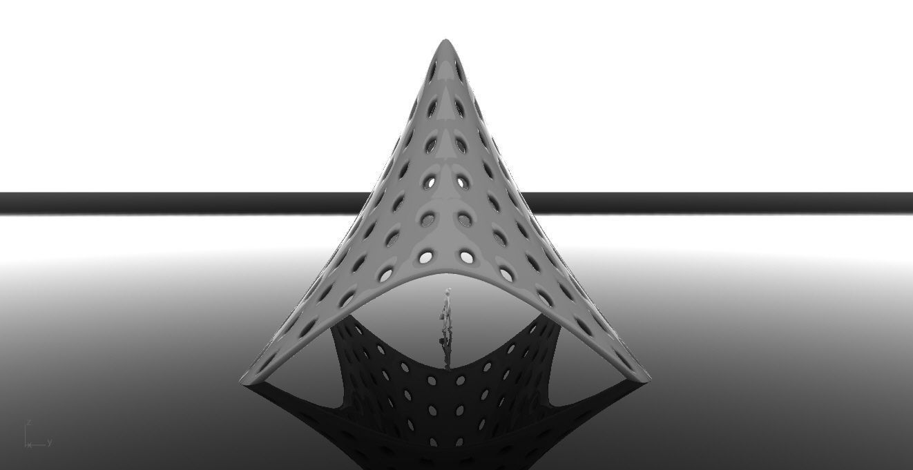 Tent Architectural Stand Alone Building Structure 3D model_6