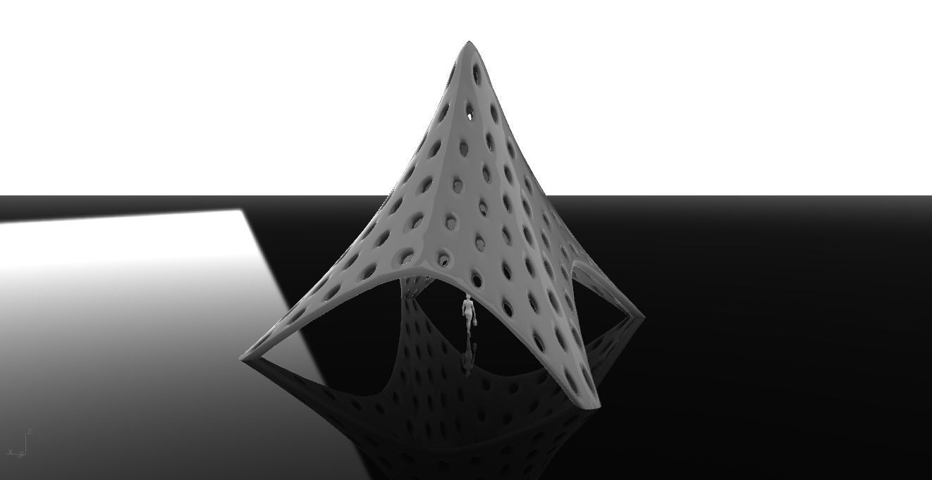 Tent Architectural Stand Alone Building Structure 3D model_11