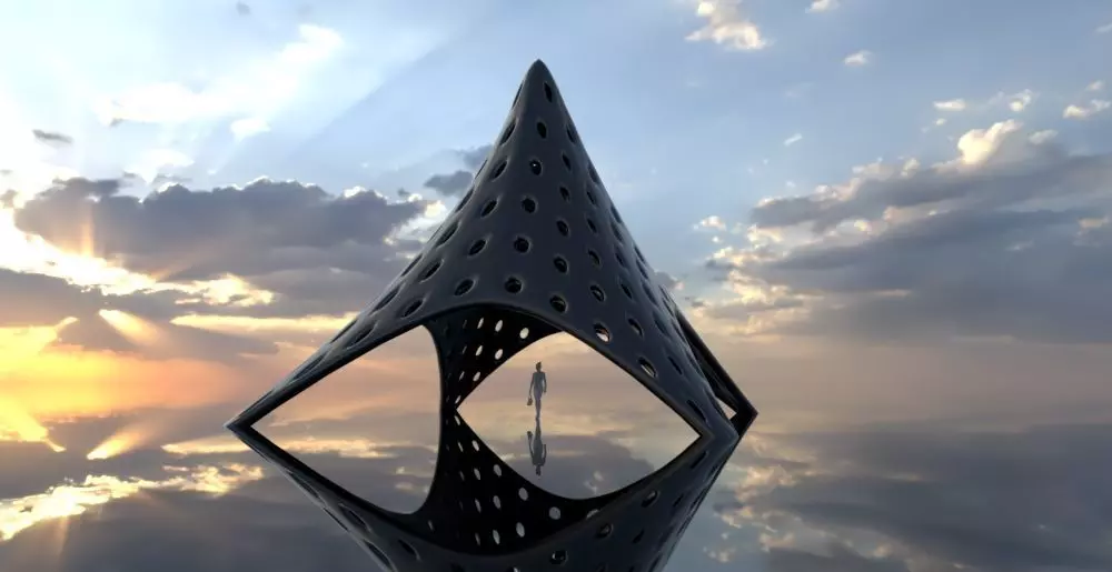 Tent Architectural Stand Alone Building Structure 3D model_0