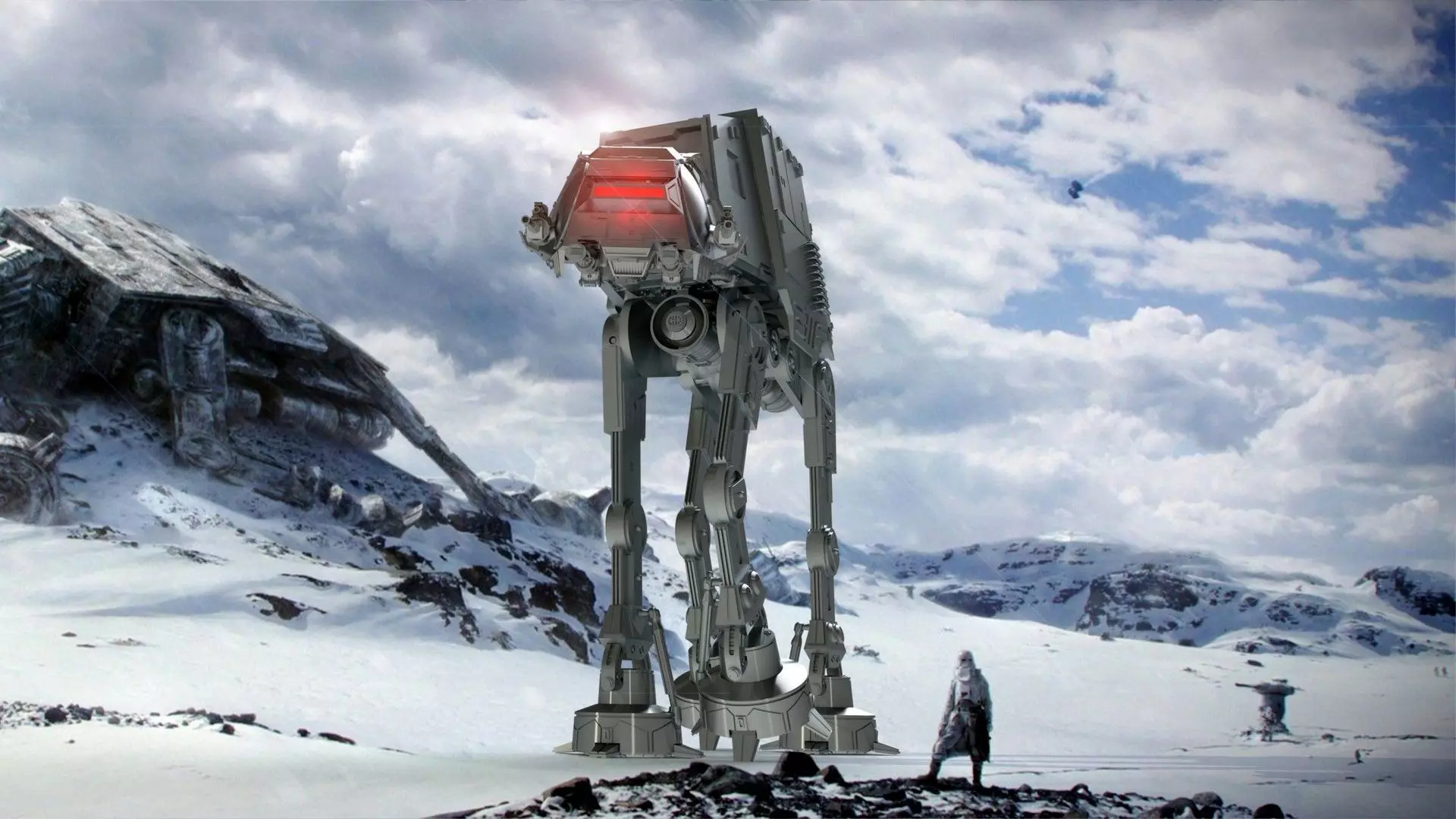 STAR WARS AT-AT IMPERIAL WALKER PRINTABLE WITH INSTRUCTIONS 3D print model_0