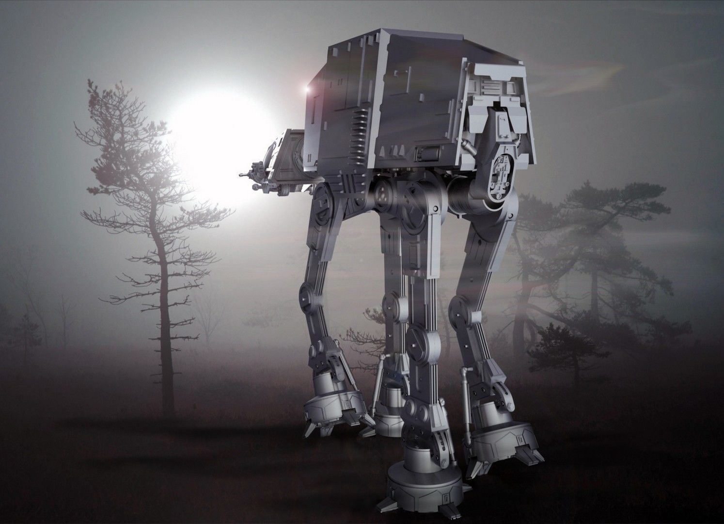 STAR WARS AT-AT IMPERIAL WALKER PRINTABLE WITH INSTRUCTIONS 3D print model_2
