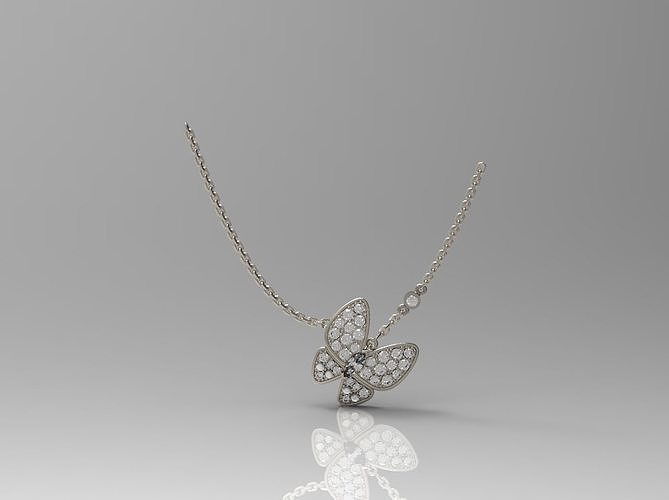Pendant  butterfly N - 215 3D print model