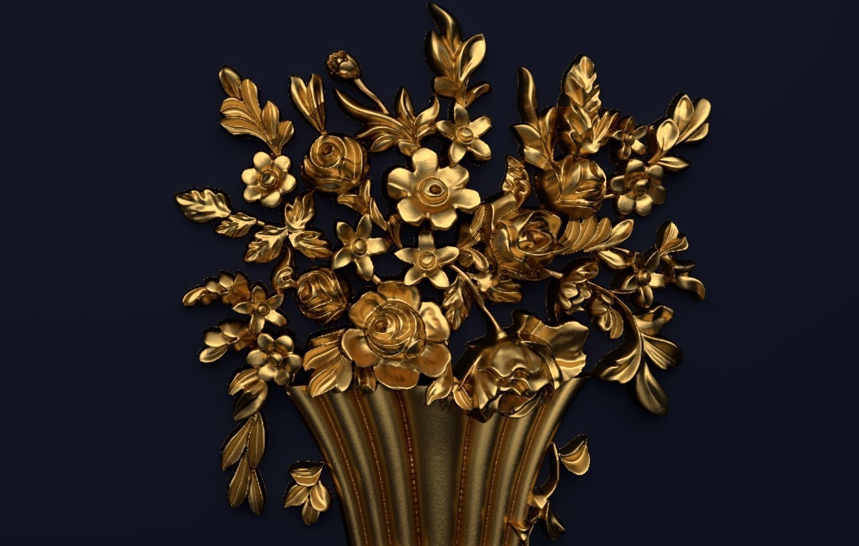 Classic decor ornament v-3D model 24 3D model_2
