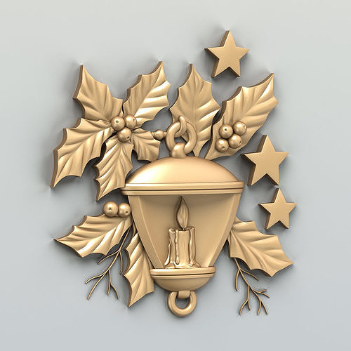 Carved decor central 022 3D model