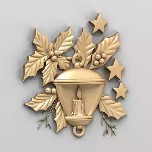 Carved decor central 022 3D model