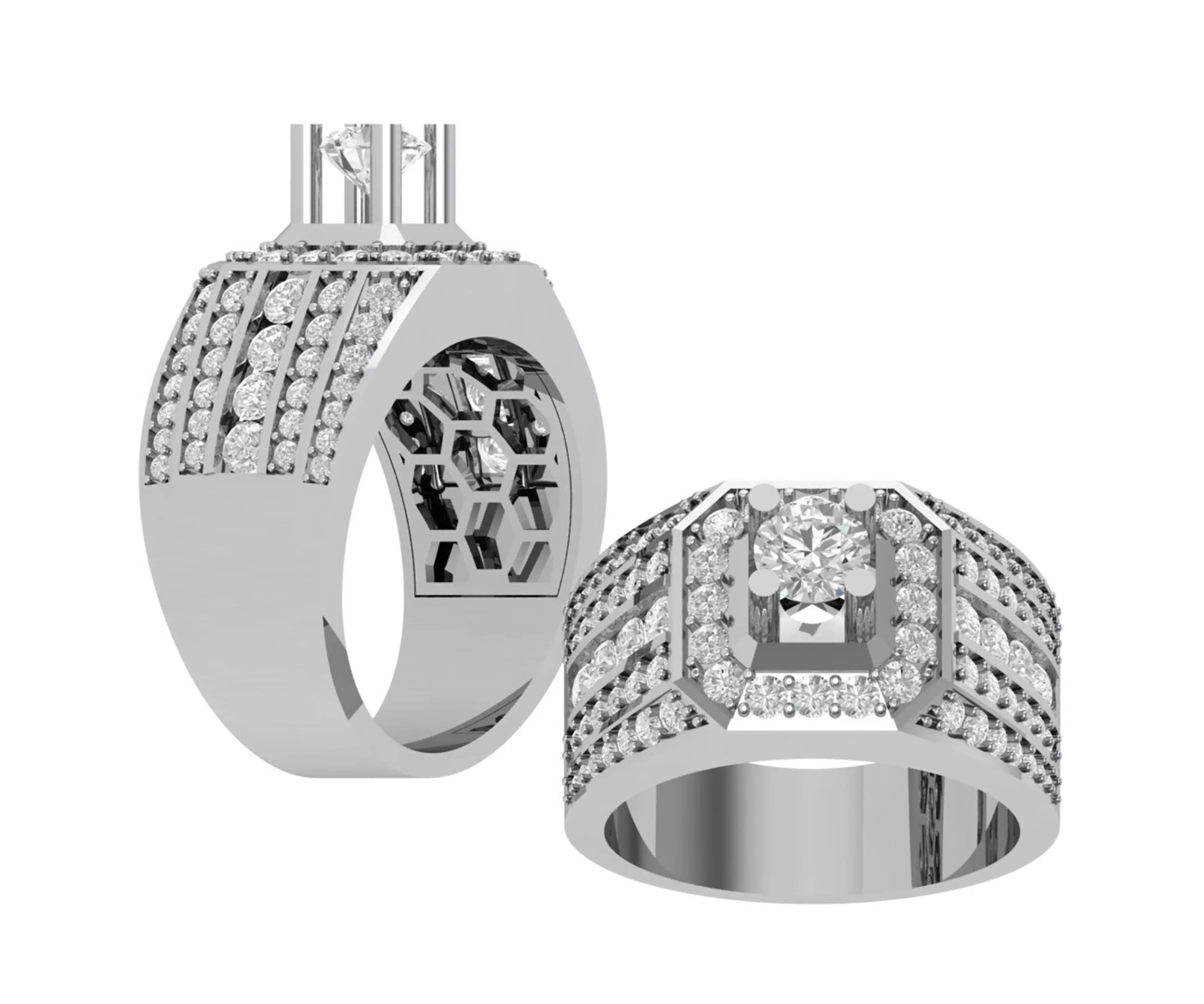 RING DIAMOND Free 3D print model_0