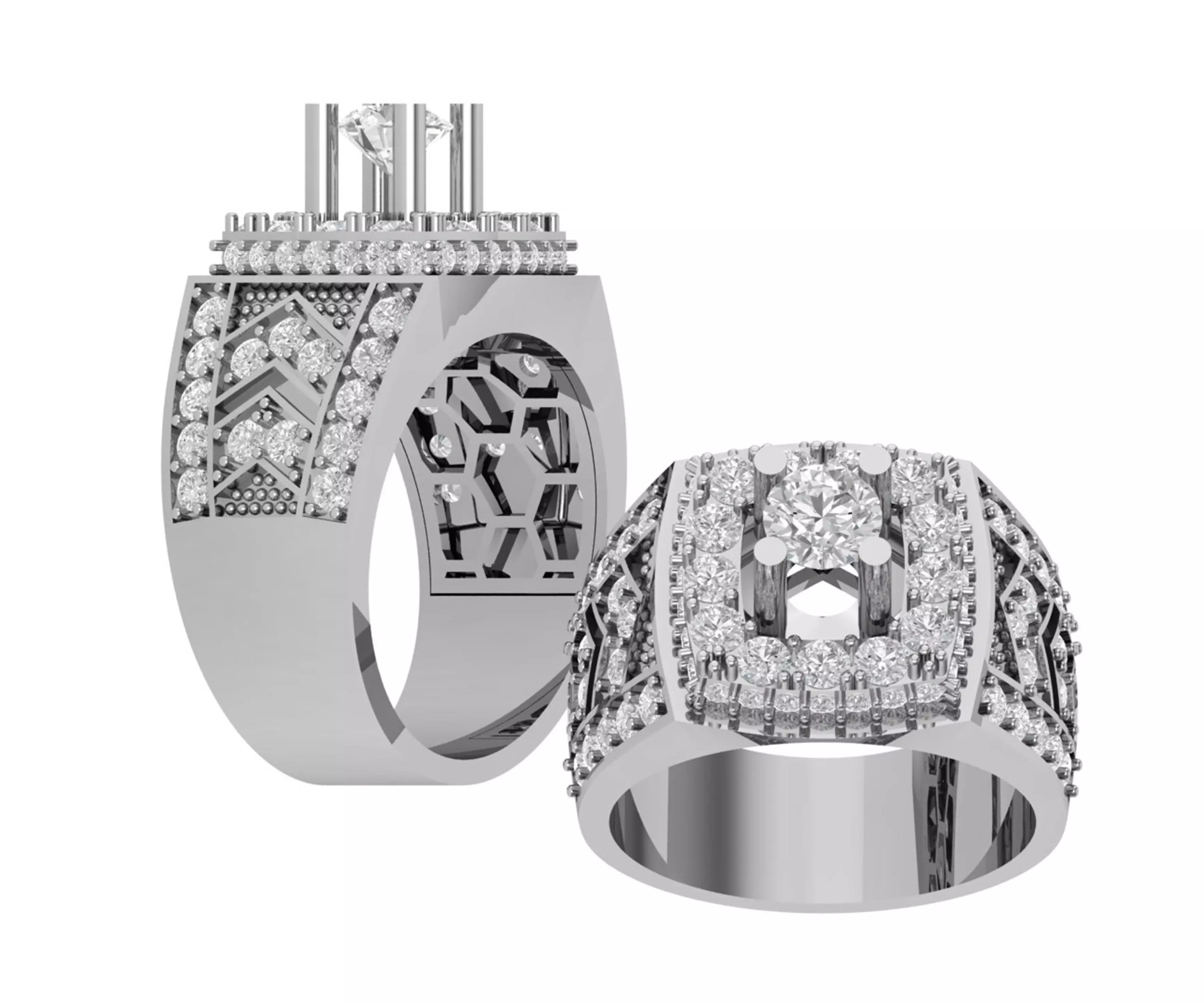 RING DIAMOND Free 3D print model_0