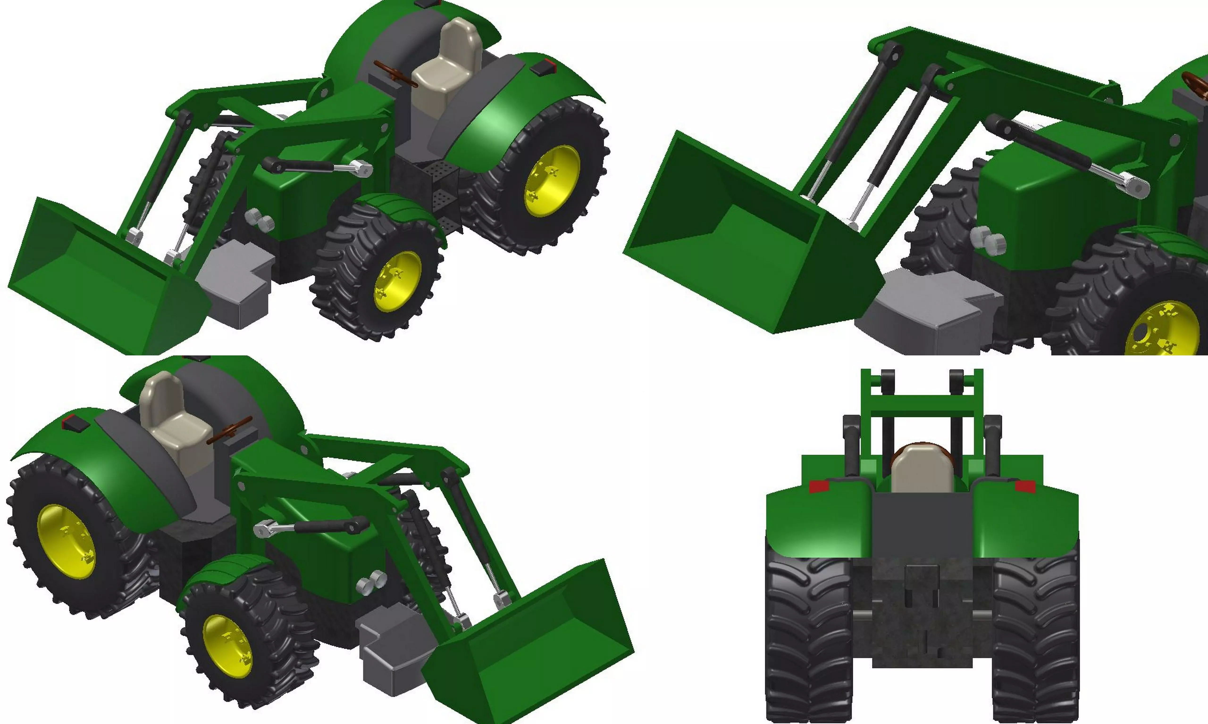 Heavy Equipment - tractor 3D model