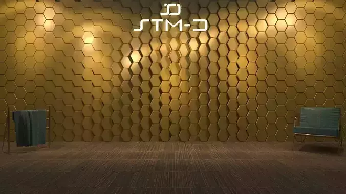 STM-D hexagon wall parametric model 110